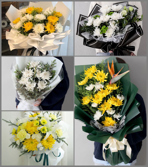 安徽池州市贵池区杏花村街道池口社区白事花束代送
